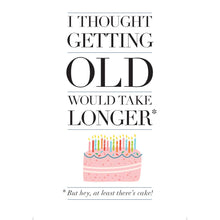 Load image into Gallery viewer, I thought getting old would take longer - Birthday Card