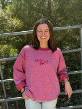 Load image into Gallery viewer, Merry Embroidered Inside-Out Sweatshirt