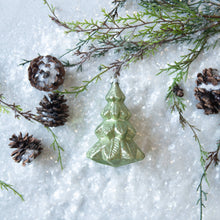 Load image into Gallery viewer, Green Glass Tree Ornament