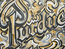 Load image into Gallery viewer, Purdue Script Painting by Justin Patten 30x24(Custom Painting)