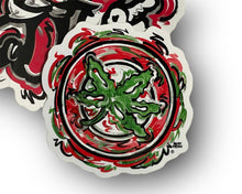 Load image into Gallery viewer, The Ohio State University Mini Buckeye Vinyl Sticker by Justin Patten