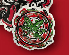 Load image into Gallery viewer, The Ohio State University Mini Buckeye Vinyl Sticker by Justin Patten