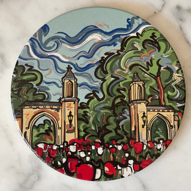 These IU Sample Gates stone coasters by Justin Patten are the perfect gift for the Hoosier fan in your life. 