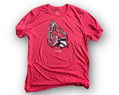 Ball State University Cardinal unisex tee in heather red