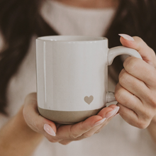 Load image into Gallery viewer, Heart Stoneware Coffee Mug
