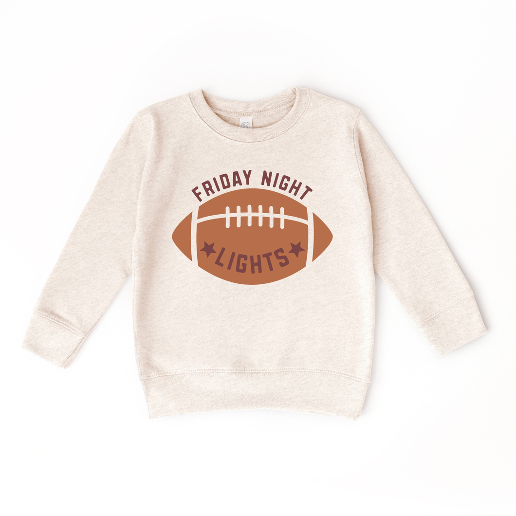 Friday Nights Lights Football Season Kids Sweatshirt