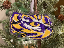 Load image into Gallery viewer, LSU Tiger Eye Acrylic Ornament by Justin Patten
