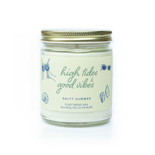 Load image into Gallery viewer, &quot;High Tides &amp; Good Vibes&quot; Plant Based Wax Candle
