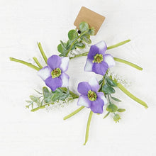 Load image into Gallery viewer, Candle Ring | Purple Pansy
