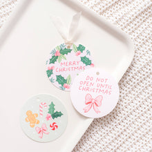 Load image into Gallery viewer, Do Not Open - Pinkmas Christmas Gift Tag Set

