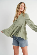 Load image into Gallery viewer, TIERED RUSTIC BLOUSE
