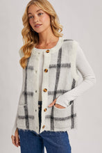 Load image into Gallery viewer, Heritage Plaid Knit Sweater Vest with Pockets
