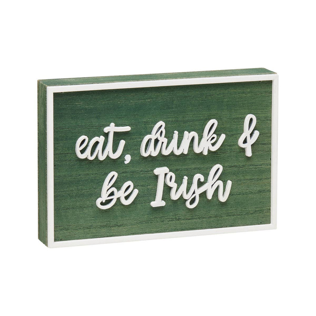 Eat, Drink, Irish Laser St. Patrick's Day Block