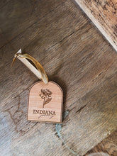 Load image into Gallery viewer, Indiana Peony Wooden Ornament
