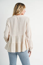 Load image into Gallery viewer, TIERED RUSTIC BLOUSE
