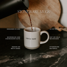 Load image into Gallery viewer, Heart Stoneware Coffee Mug
