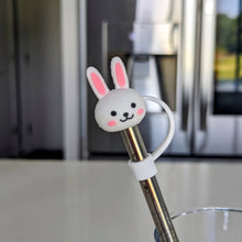 Load image into Gallery viewer, Silicone Straw Cover| Bunny
