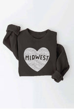 Load image into Gallery viewer, MIDWEST HEART Graphic Sweatshirt
