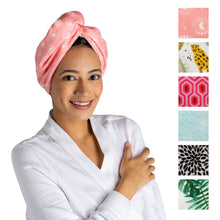 Load image into Gallery viewer, Lemon Lavender Plot Twist Turbo Towel | Choose Your Style
