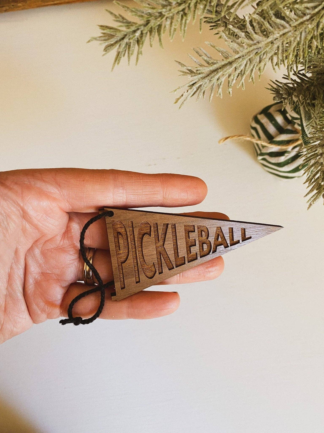 Pickleball Pennant Ornament