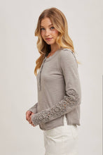 Load image into Gallery viewer, The Willow Crochet Sleeve Top
