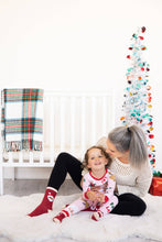 Load image into Gallery viewer, Matching Parent &amp; Toddler Christmas Socks – Santa Claus Design
