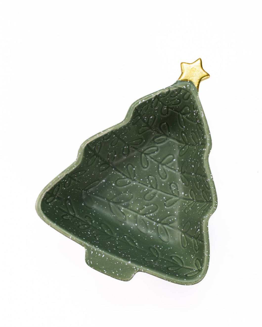 Gale Tree Dish   Green/Gold   5x6x1.5