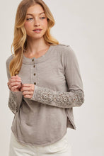 Load image into Gallery viewer, The Willow Crochet Sleeve Top
