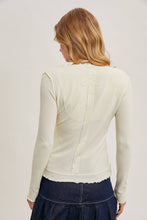 Load image into Gallery viewer, Scoop Neck Long Sleeve Top | Black or Vanilla
