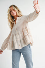 Load image into Gallery viewer, TIERED RUSTIC BLOUSE
