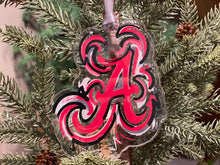 Load image into Gallery viewer, The University of Alabama  “A” Acrylic Ornament by Justin Patten
