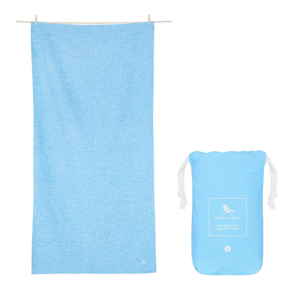 Dock & Bay Quick Dry Towels - Essential - Lagoon Blue