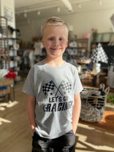 Load image into Gallery viewer, Lets Go Racing Tee | Baby, Toddler, Youth Sizes
