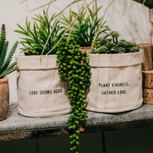 Load image into Gallery viewer, ***Love Grows Here - Small Canvas Planter
