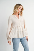 Load image into Gallery viewer, TIERED RUSTIC BLOUSE
