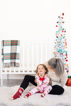 Load image into Gallery viewer, Matching Parent &amp; Toddler Christmas Socks – Santa Claus Design
