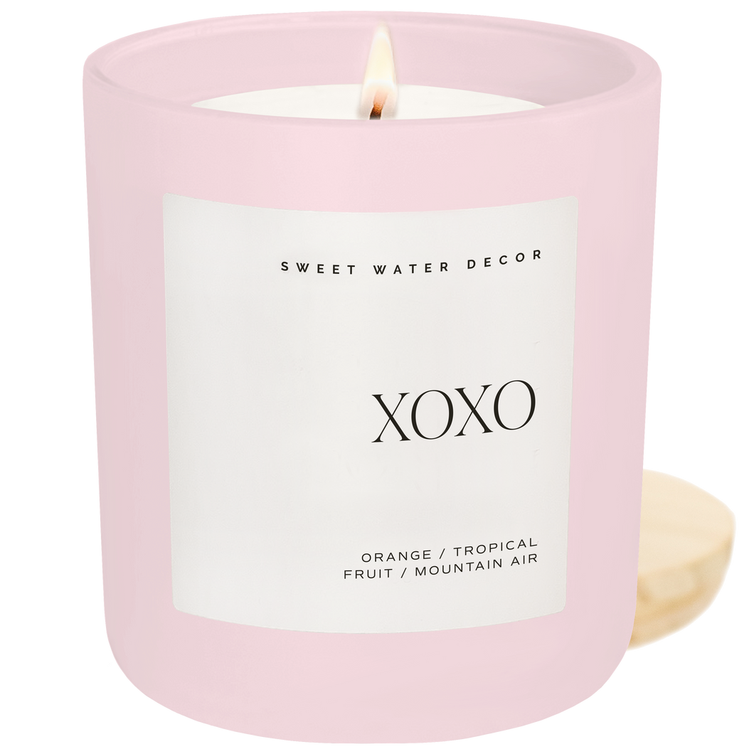 XOXO 15 oz Soy Candle, Matte Jar