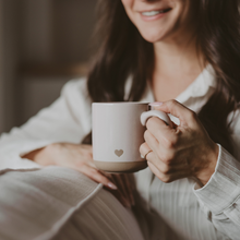 Load image into Gallery viewer, Heart Stoneware Coffee Mug
