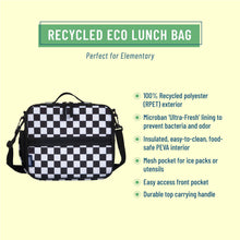Load image into Gallery viewer, Black and White Checkered Eco Lunch Box
