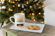 Load image into Gallery viewer, Santa’s Milk &amp; Cookies Ceramic Mug – with Built-In Cookie Slot (9 oz)
