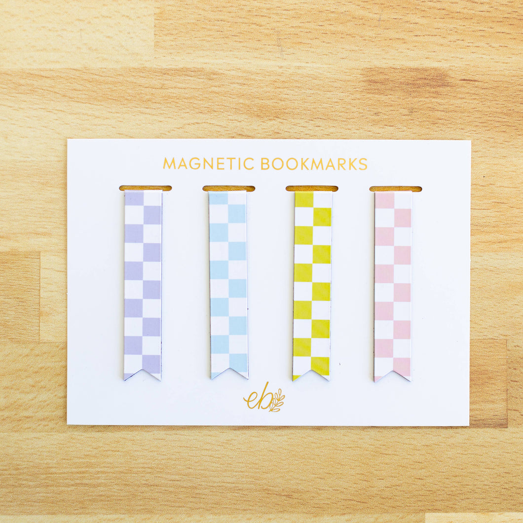 Checkerboard Magnetic Bookmarks