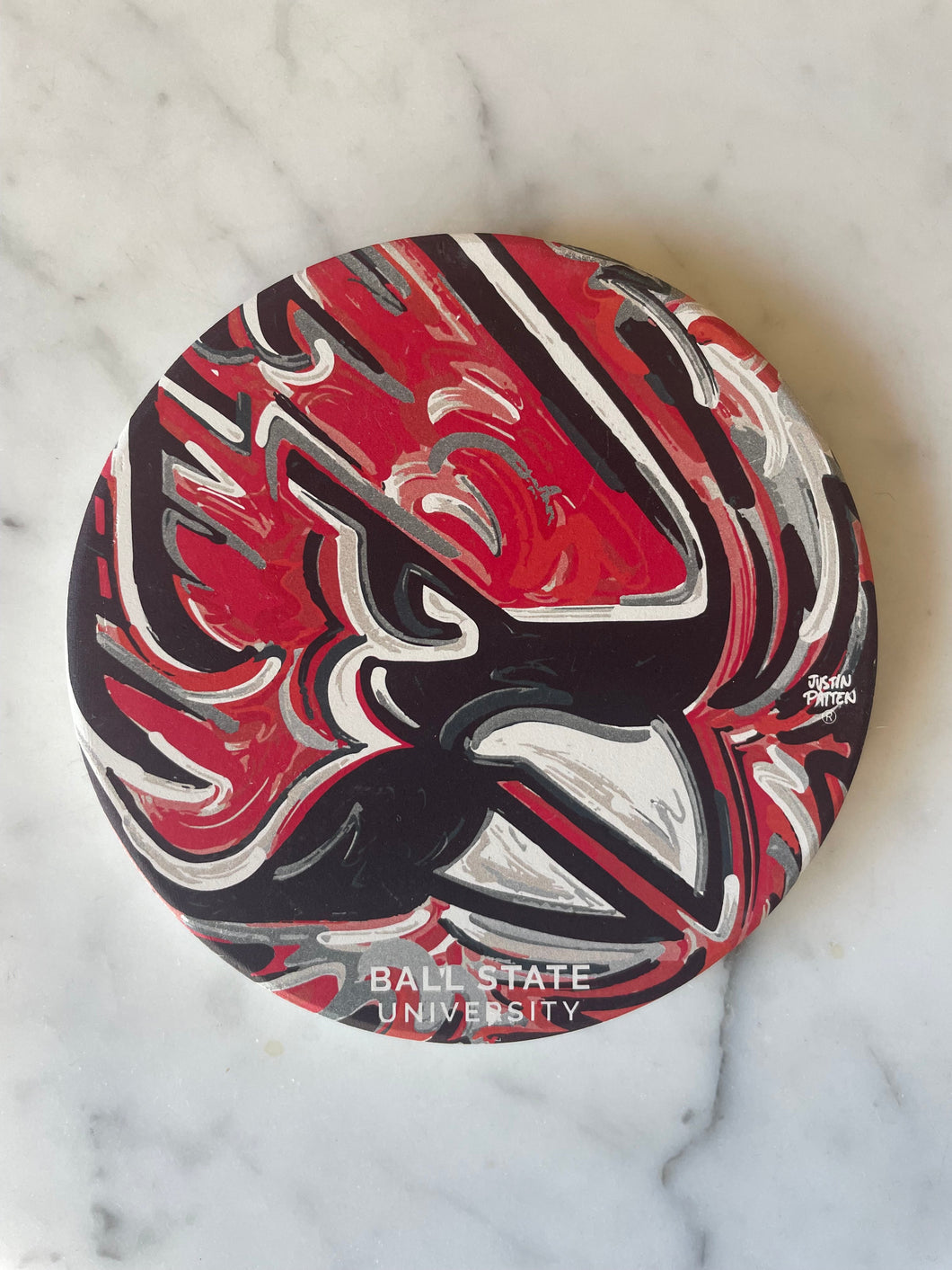 Ball State University Stone Coaster by Justin Patten