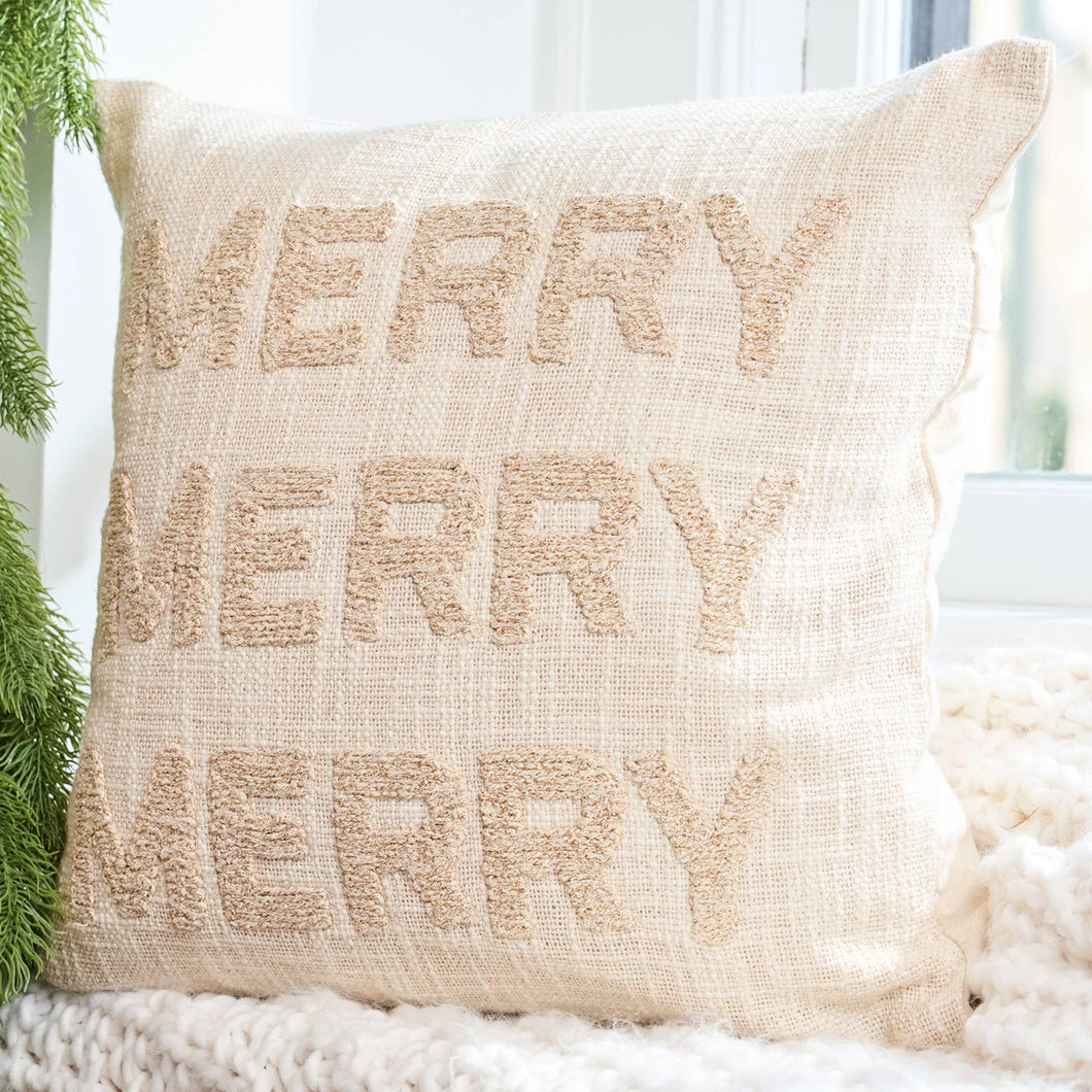 Square Pillow Merry Merry Merry