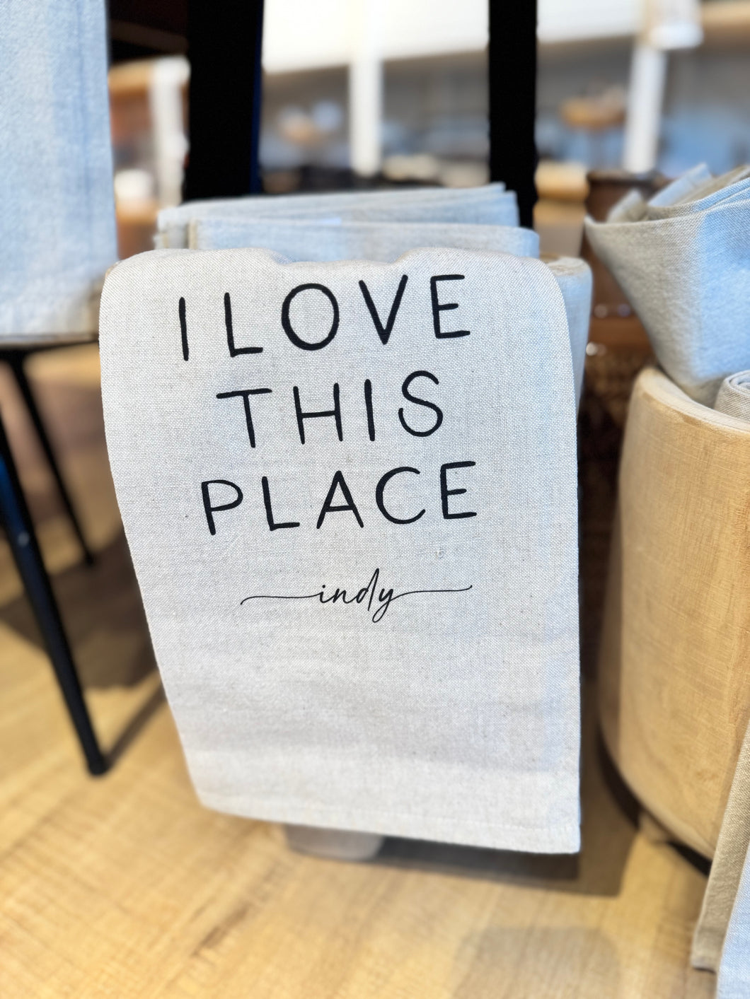 I Love This Place Custom Tea Towel