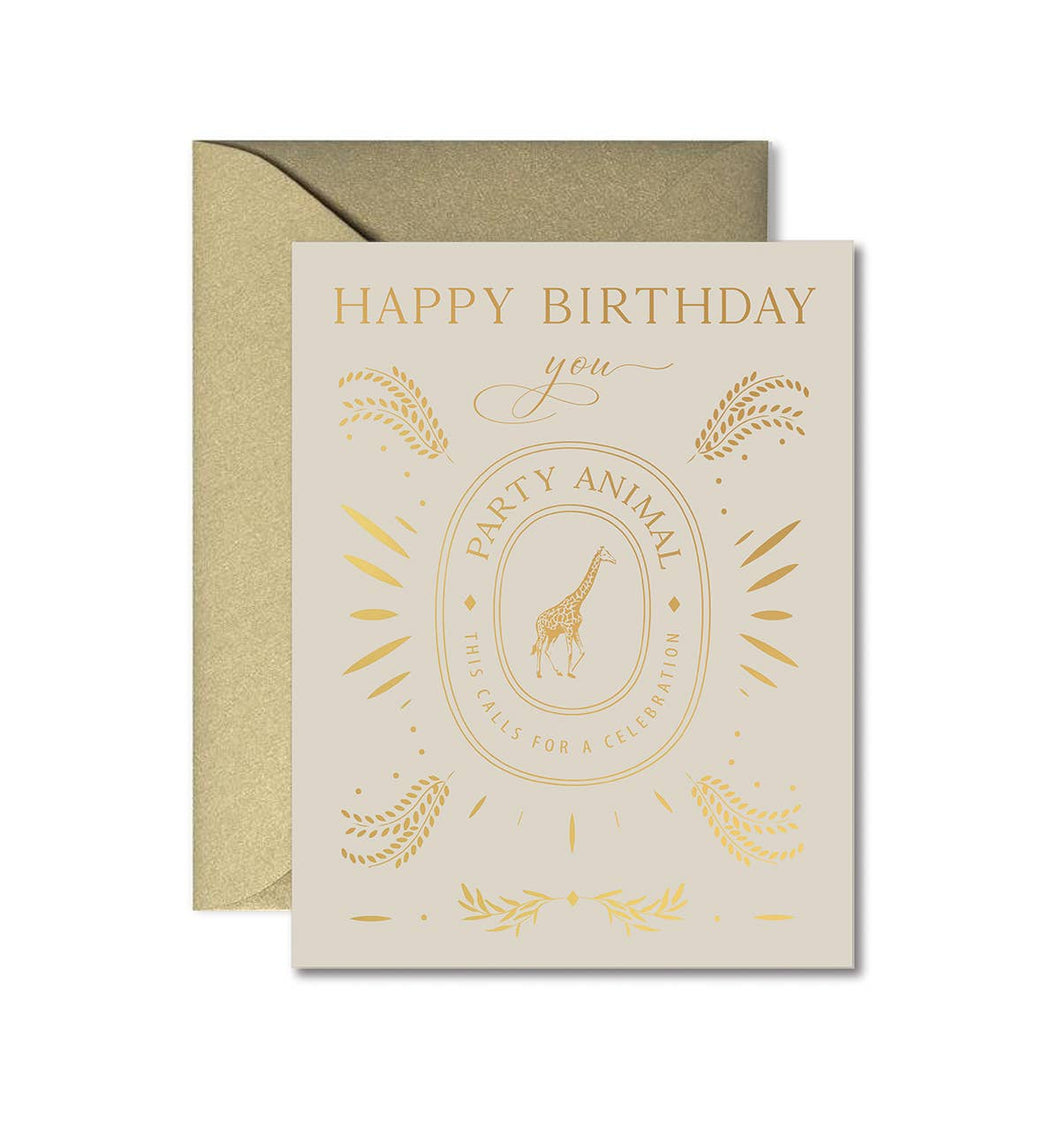 Party Animal Birthday Greeting Card