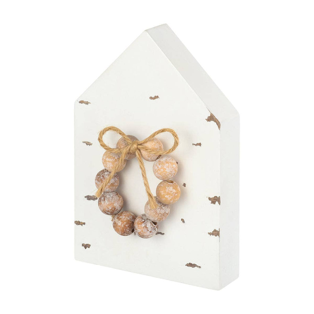 Chippy Wreath Bead Christmas House Block