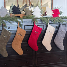 Load image into Gallery viewer, Red Cord Zipper Christmas Stocking
