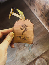 Load image into Gallery viewer, Indiana Peony Wooden Ornament
