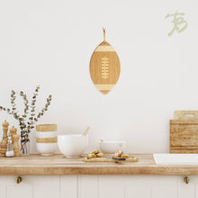 Load image into Gallery viewer, Football Shaped Cutting Board &amp; Charcuterie Serving Tray
