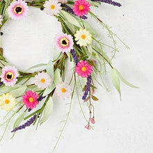 Load image into Gallery viewer, Spring Wreath-Pink Daisy Mix
